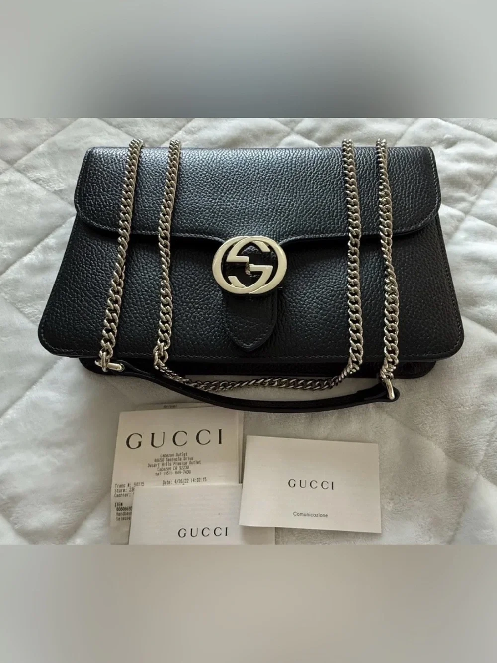 Gucci Marmont GG Interlocking large crossbody bag